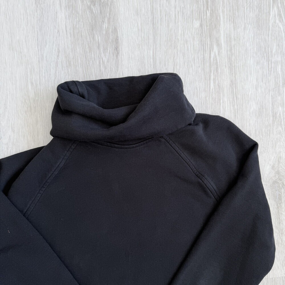 LULULEMON To You Sweater Sz 6 Black High Neck Kangaroo Pocket Sweatshirt EUC - Picture 6 of 13